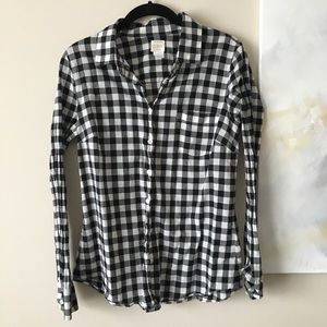 J.Crew Factory Perfect Shirt in Buffalo Check